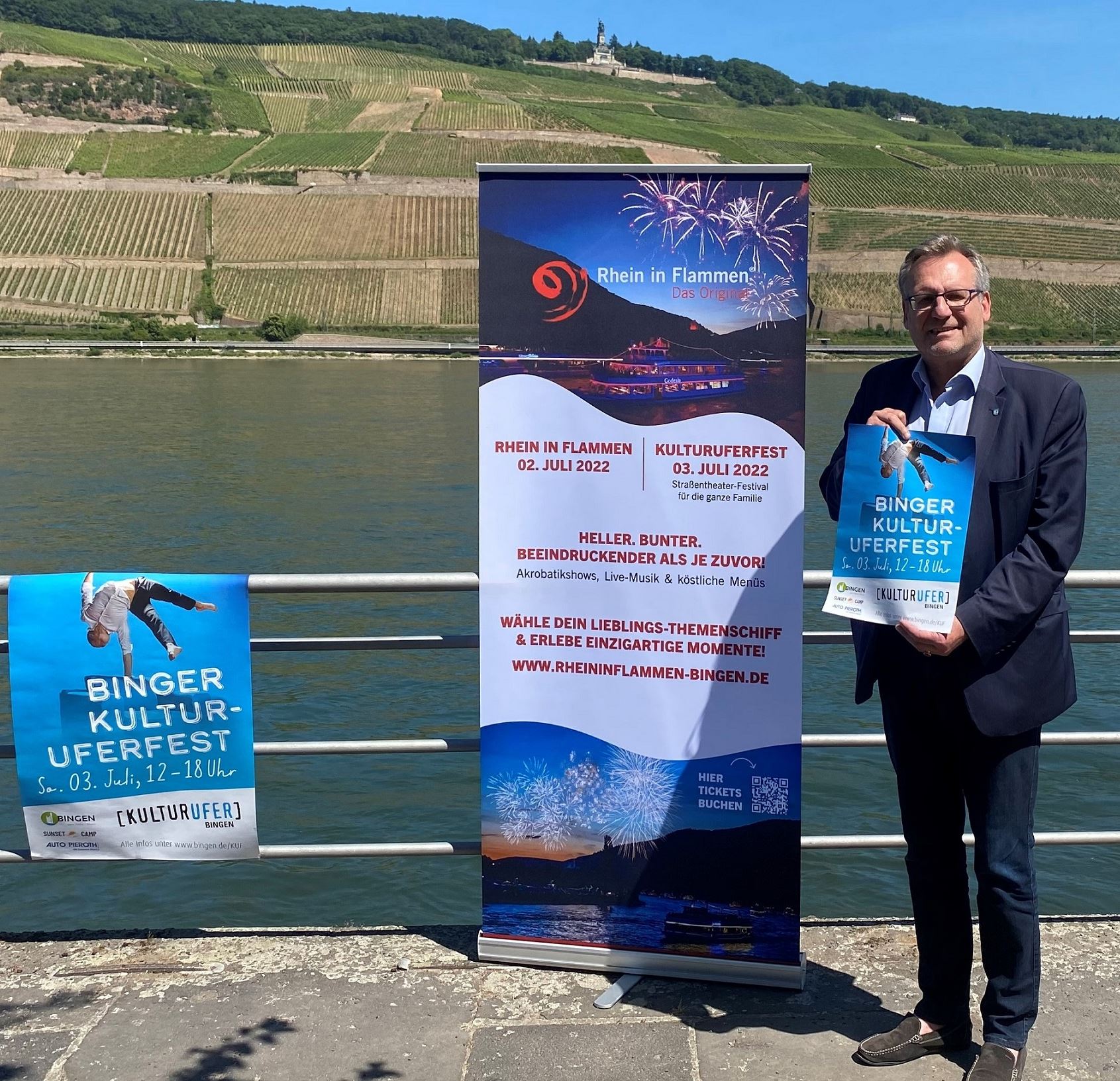 "Rhein in Flammen und das Kulturuferst – es wird ein tolles Wochenende in Bingen!“