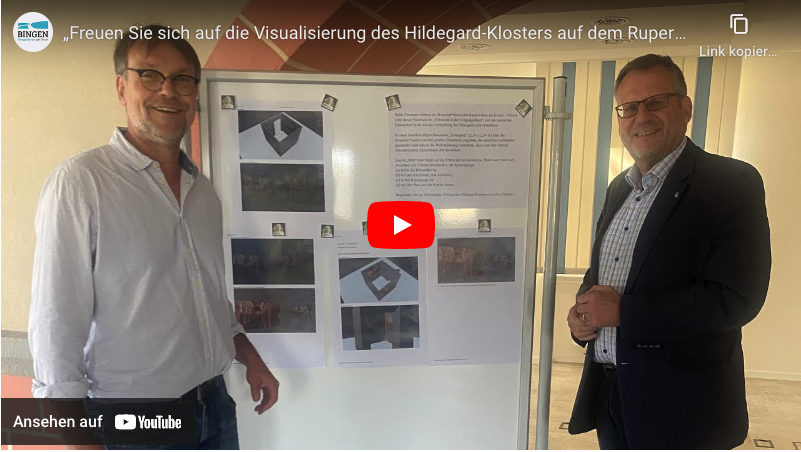"Freuen Sie sich auf die Visualisierung des Hildegard-Klosters auf dem Rupertsberg"