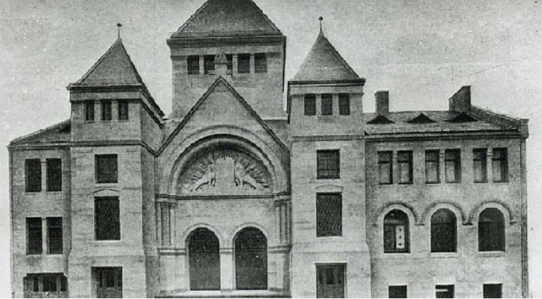 Die neue Binger Synagoge in der Rochusstraße, 1924.