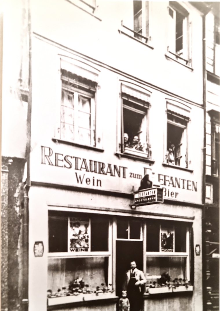 Elefanten-Restaurant 1930 nach einem Umbau