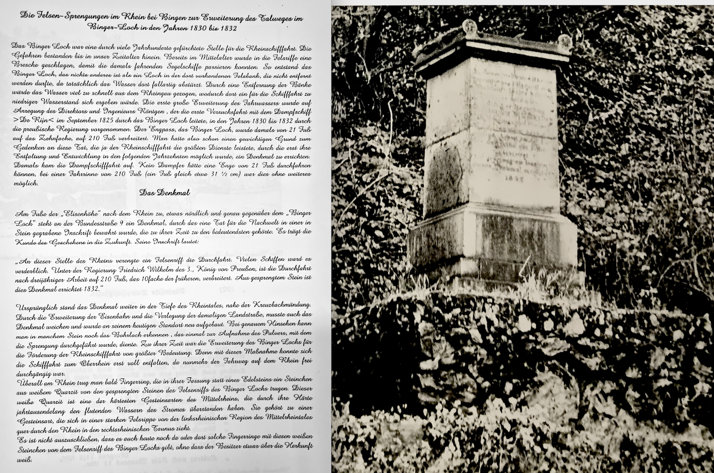 Das Binger-Loch-Denkmal