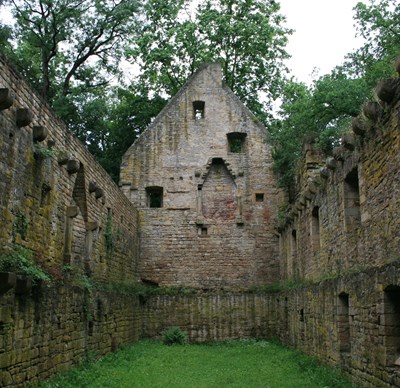 Die Klosterruine Disibodenberg.