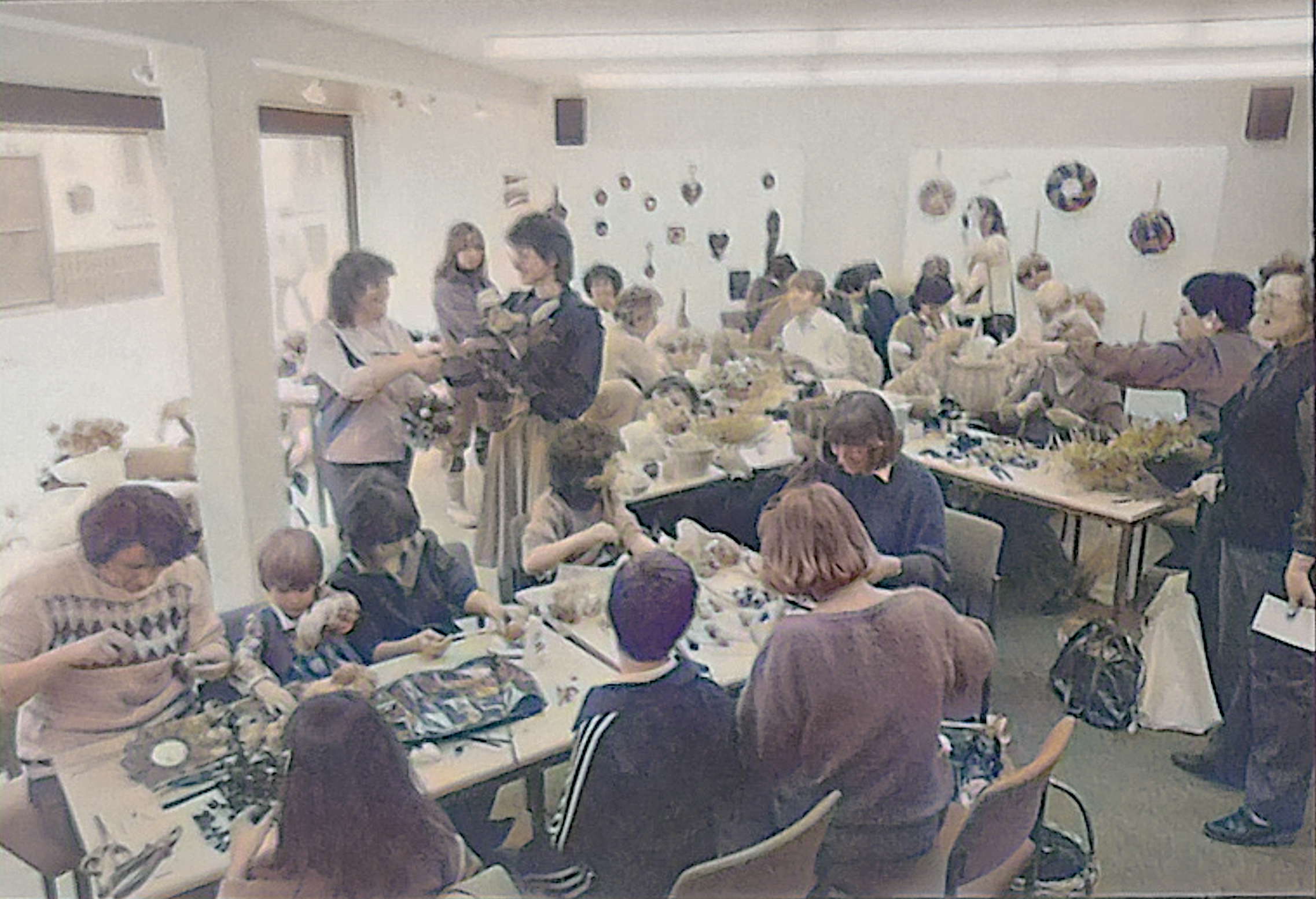 Osterbasteln in der Stadtbücherei 1984