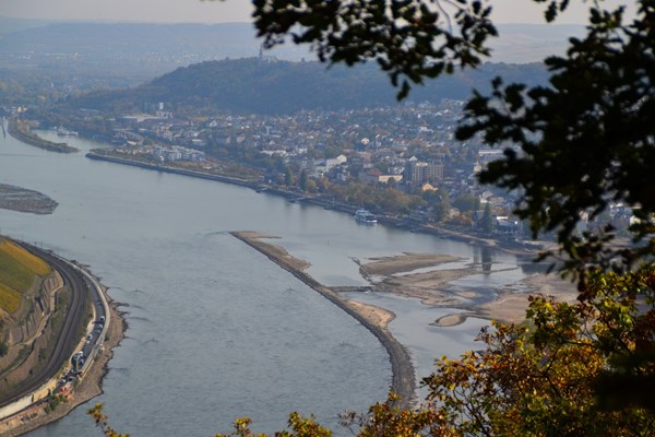 Ausblick vom Damianskopf nach Bingen.