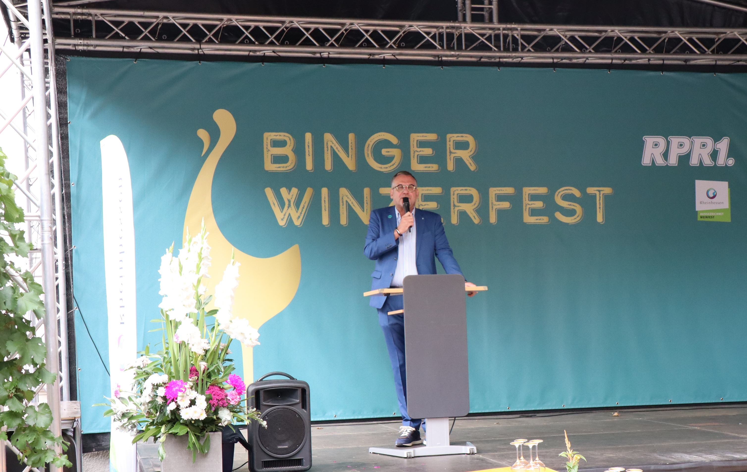 Oberbürgermeister Thomas Feser begrüßte die Gäste beim Behördenumtrunk.