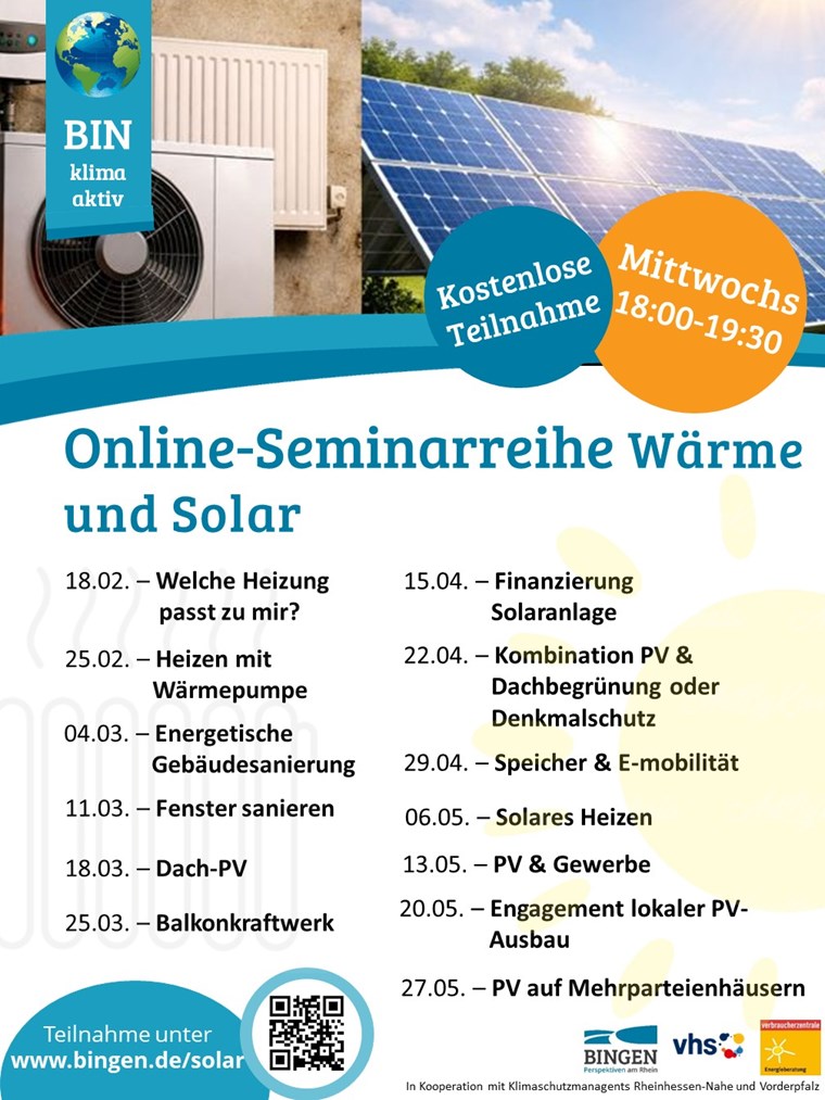 Plakat Solar- und Wärmekampagne 2026
