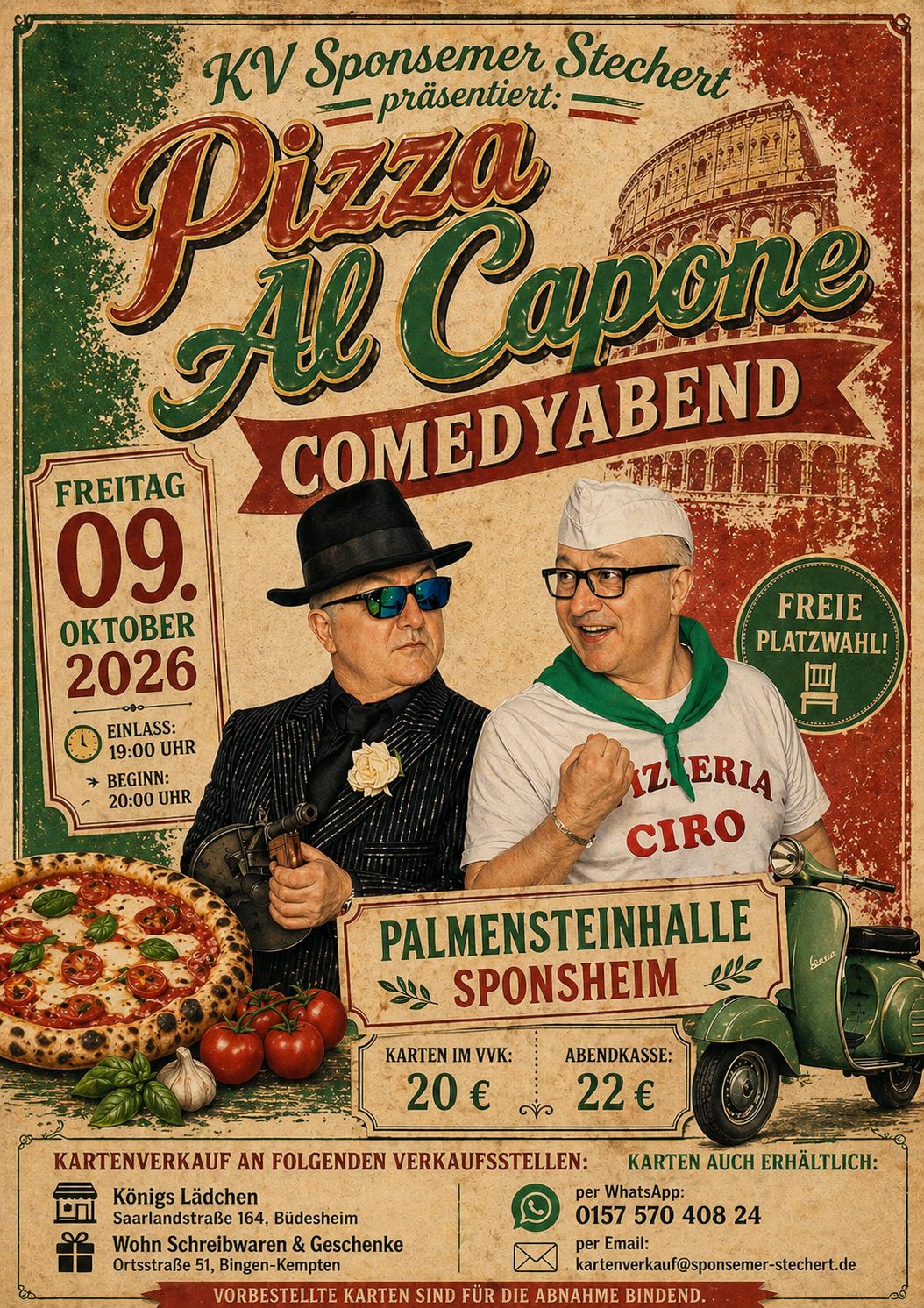 Pizza al Capone Comedyabend