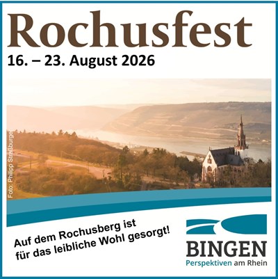 Das Binger Rochusfest wird 2026 vom 16. bis 23. August gefeiert.