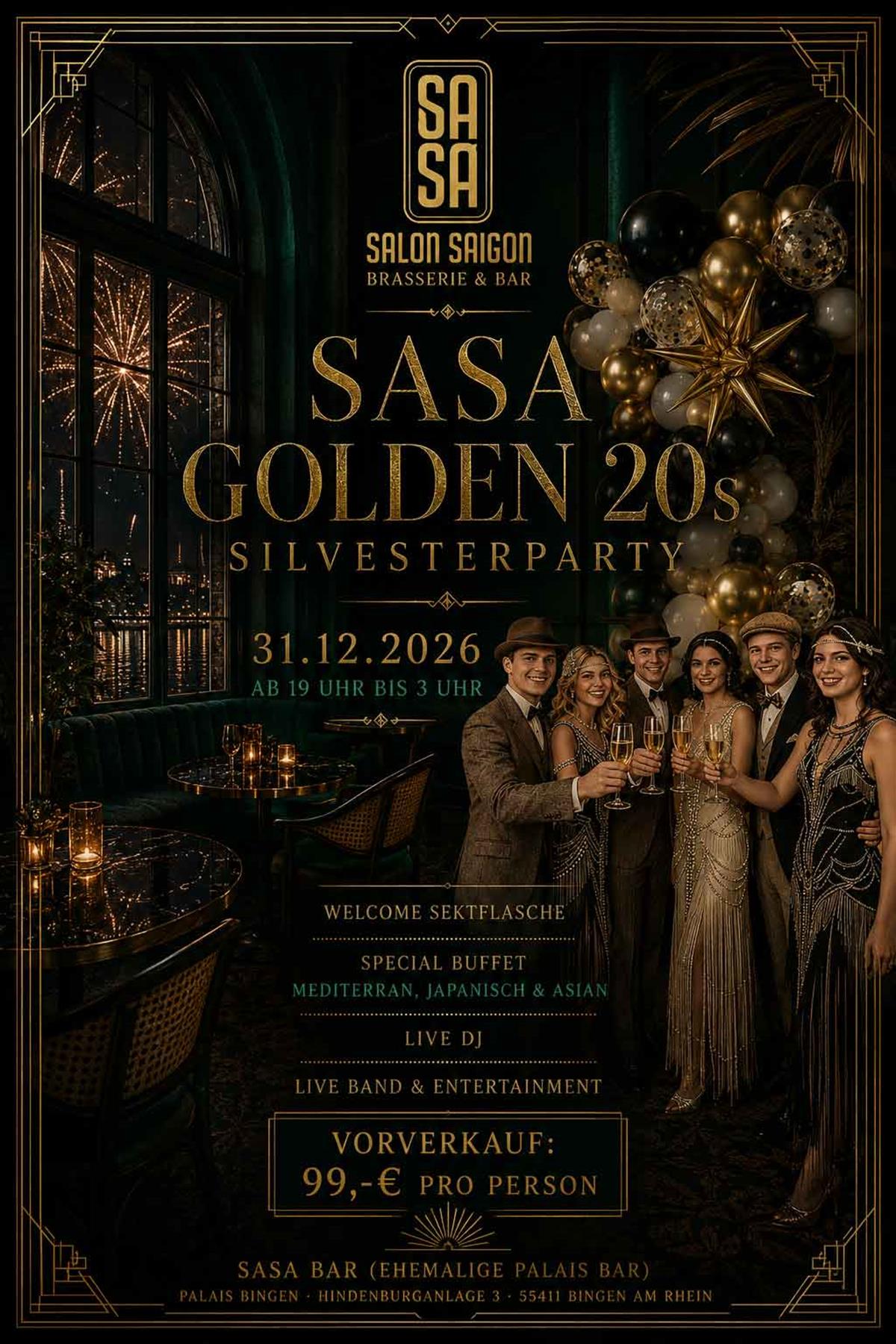 Silvesterparty Golden 20s