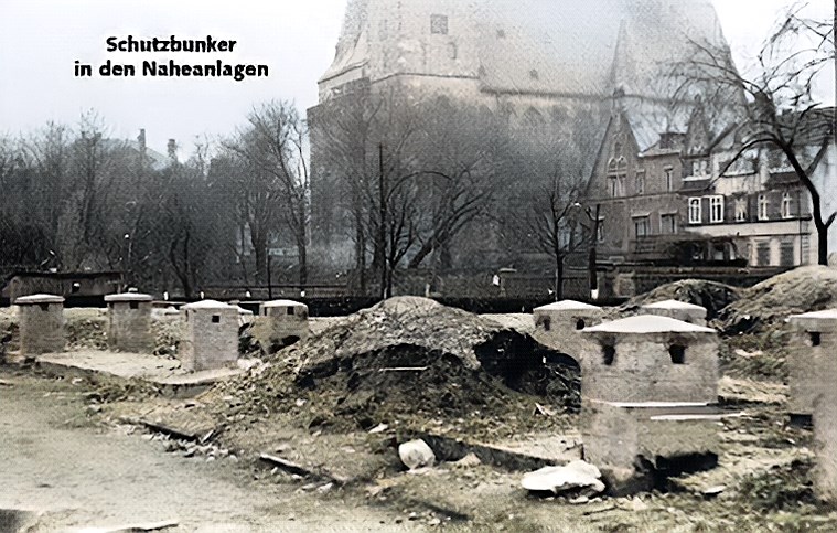 Ein Ein-Mann-Bunker am Naheufer.