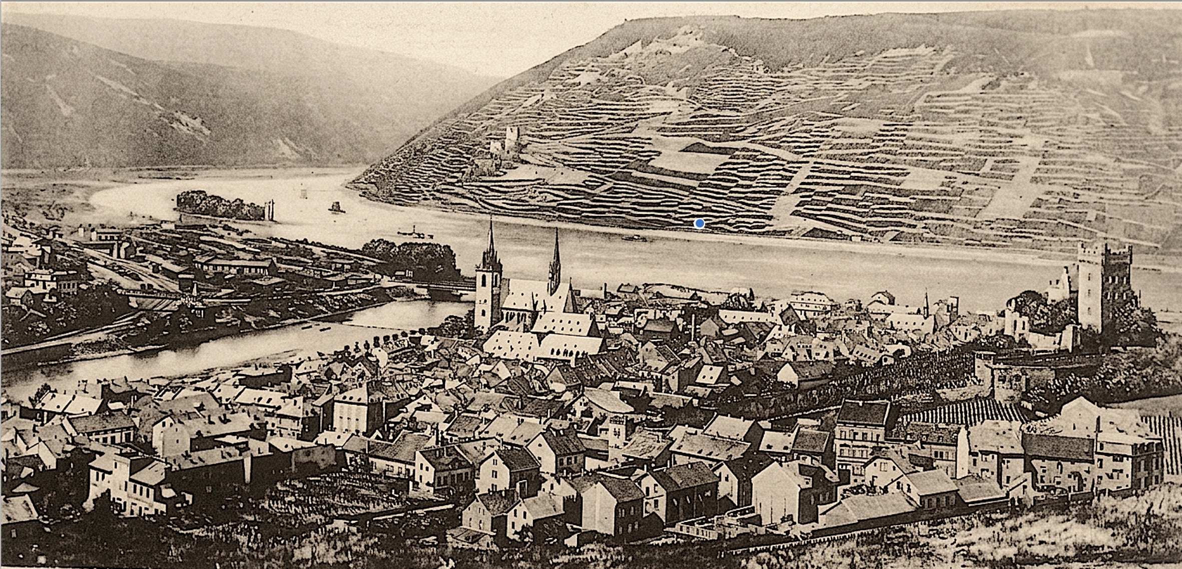 Panorama-Aufnahme mit Einwohnerzahlen (No 288)