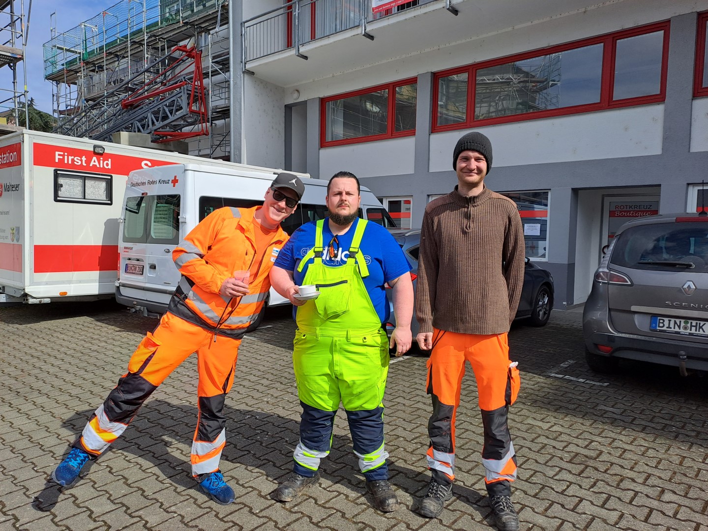 Unterstützung durch ein Bauhofteam.  |  Quelle: Stadt Bingen