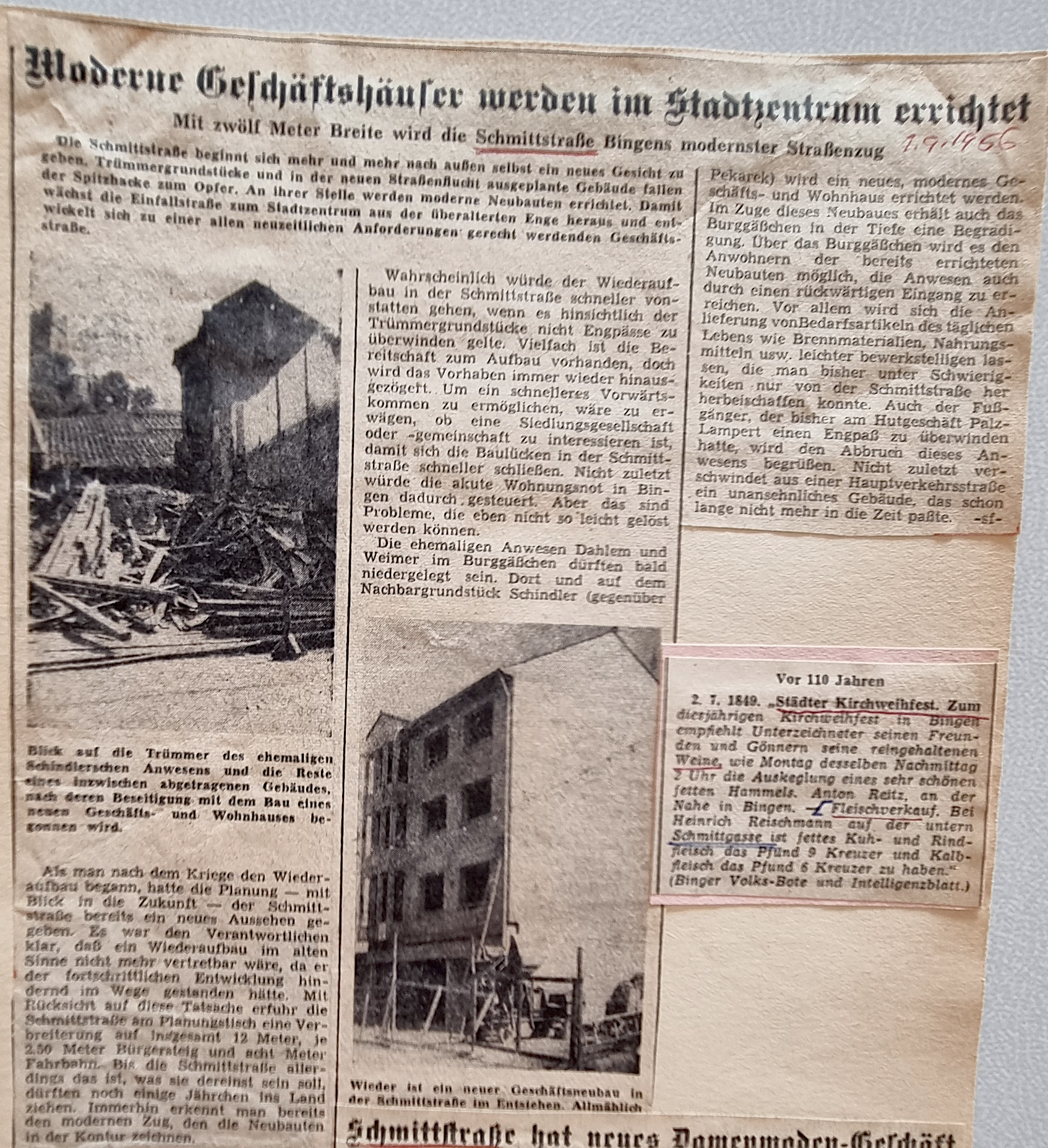 Die Schmittstraße – ein neuer Straßenzug entsteht