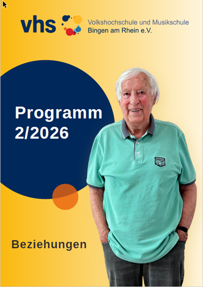 Das neue Programm der vhs Bingen ist erschienen.