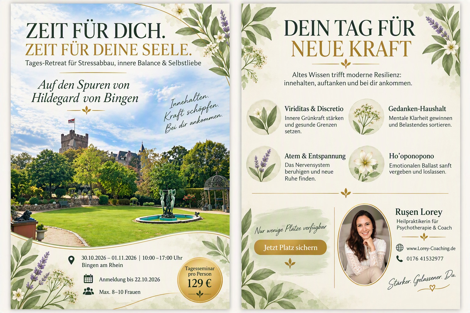 Dein Tag für neue Kraft. Zeit für Dich auf den Spuren von Hildegard von Bingen, Tagesretreat.
