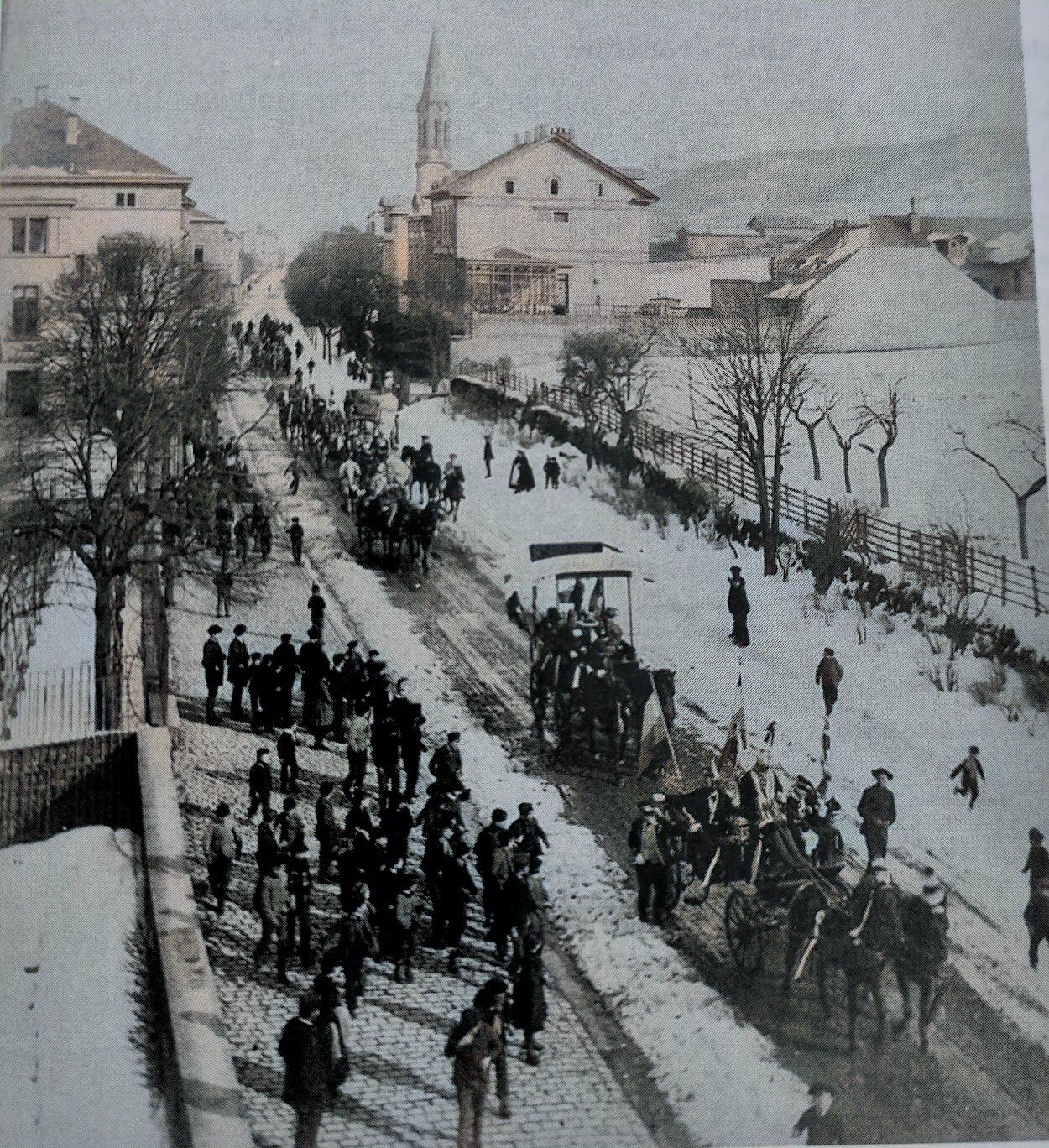 Die Mainzer Straße in den 1880er Jahren