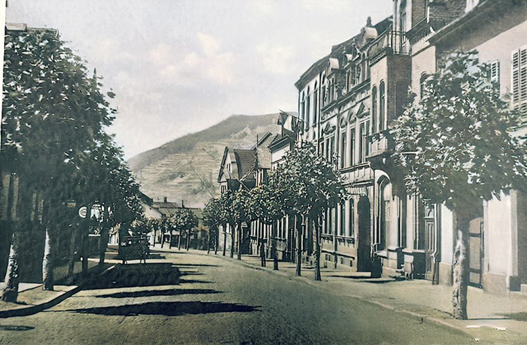 Das Foto von der B9 in Bingerbrück zeigt den Bereich zwischen der Einmündung der Stromberger Straße und der Ampelanlage mit der Abzweigung in die Straße „Am Rupertsberg“.