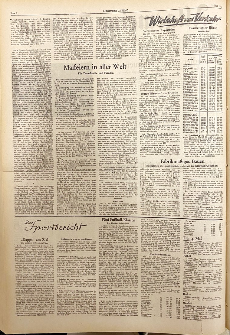 Allgemeine Zeitung, 3. Mai 1947, Seite 2