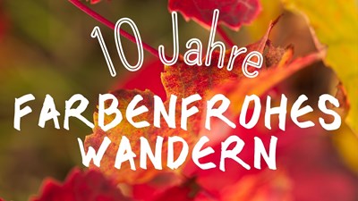 Farbenfrohes Wandern