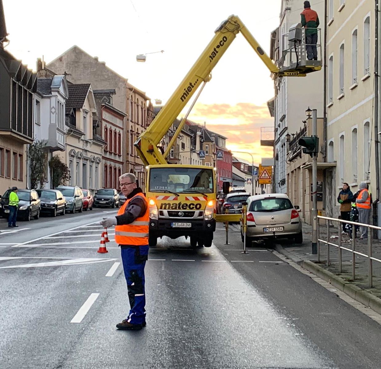 Weihnachtsbeleuchtung in der Koblenzer Straße