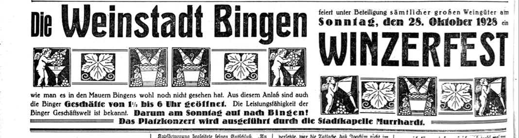 Das Winzerfest 1928