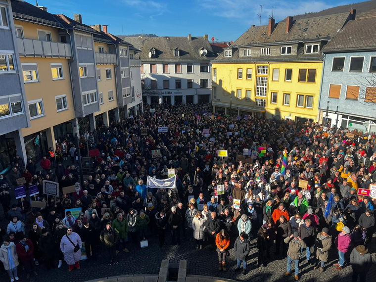 Mahnwache für die Demokratie am 27. Januar 2024