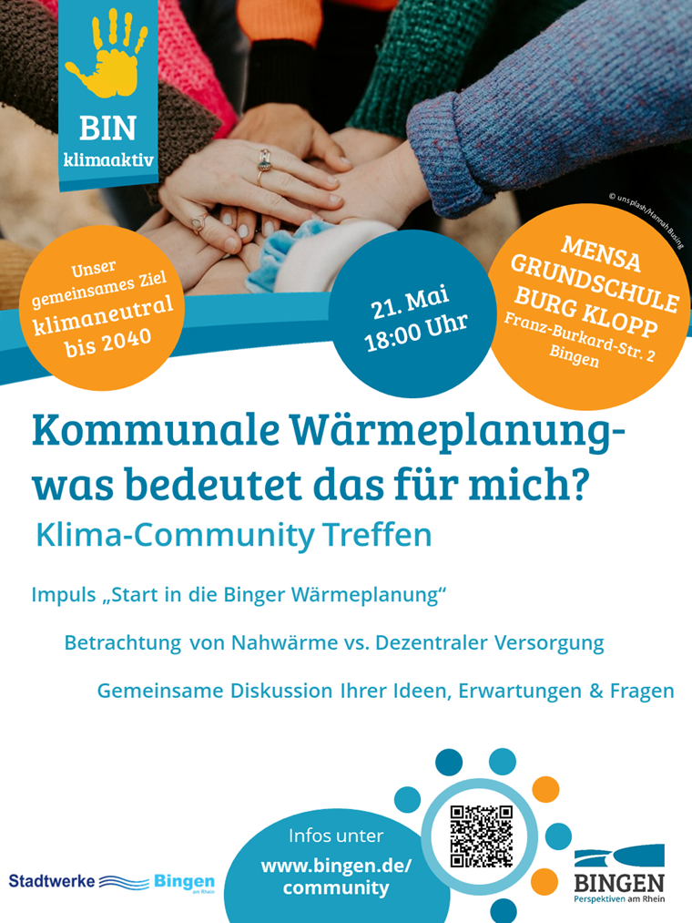 Plakat Klima-Community Treffen