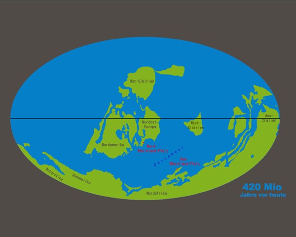 Standbild 420 Millionen Jahre vor heute