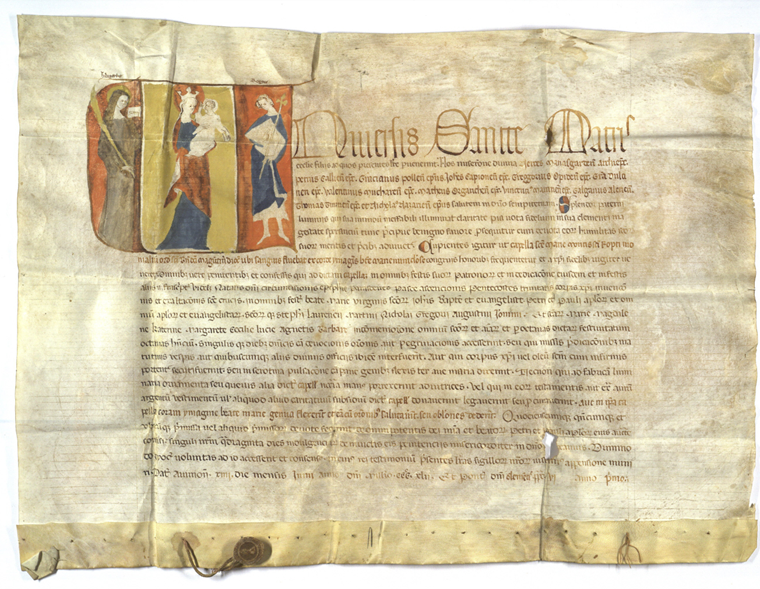 Eine päpstliche Urkunde von 1342 beglaubigt ein Blutwunder am Rupertsberg