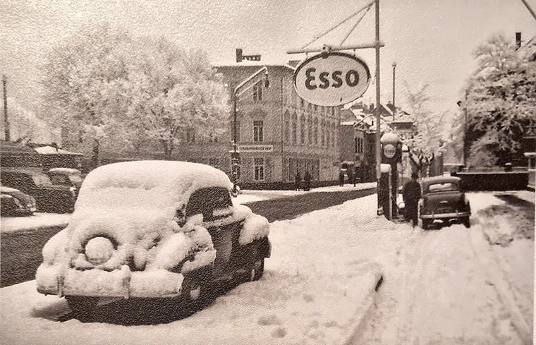 Der Fruchtmarkt im Schnee, 1958 (Sammlung Georg Gundlach)