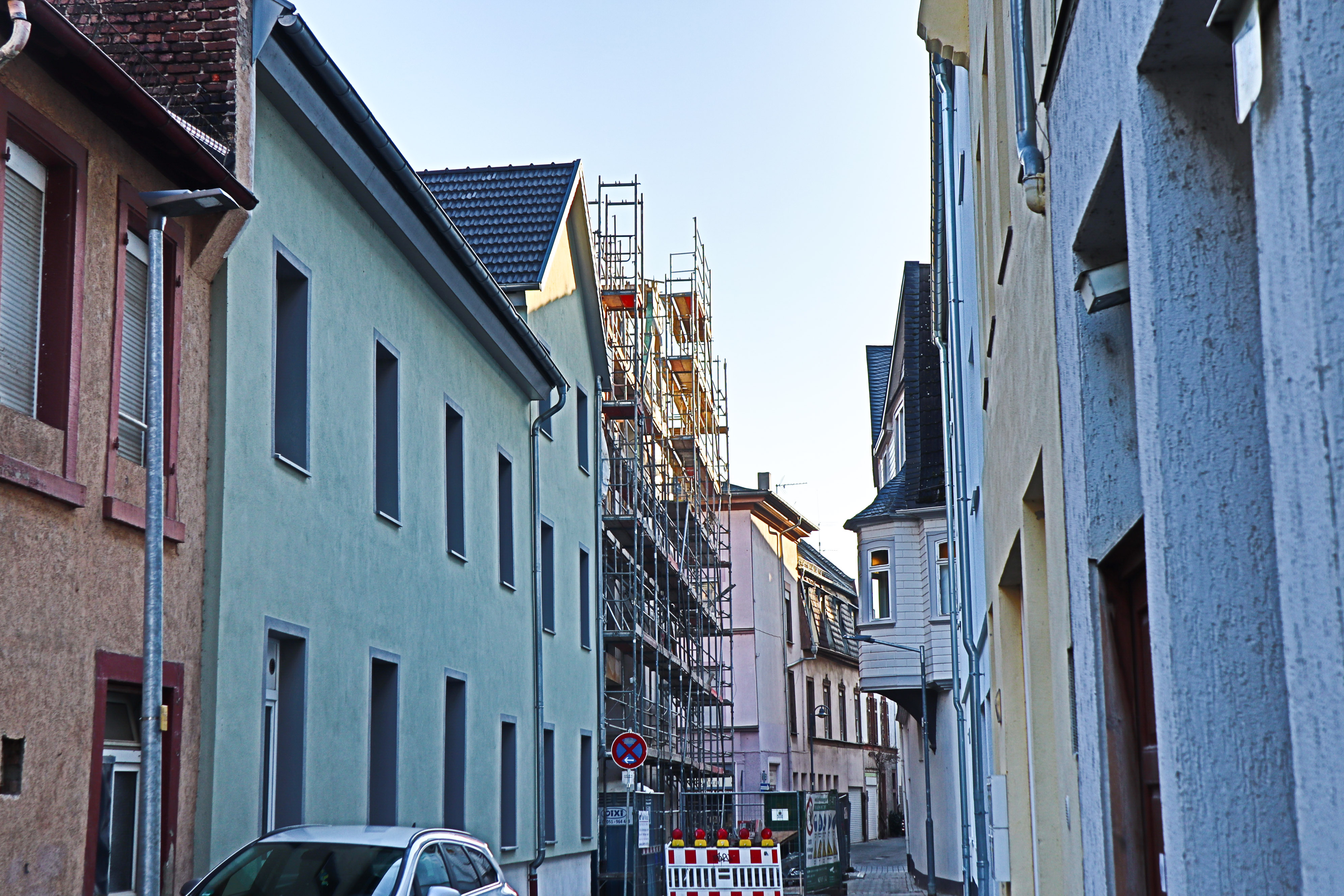 Blick in die Rheinstraße.  
