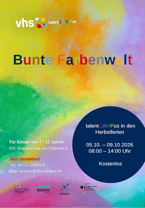 Flyer talentCAMPus Herbstferien