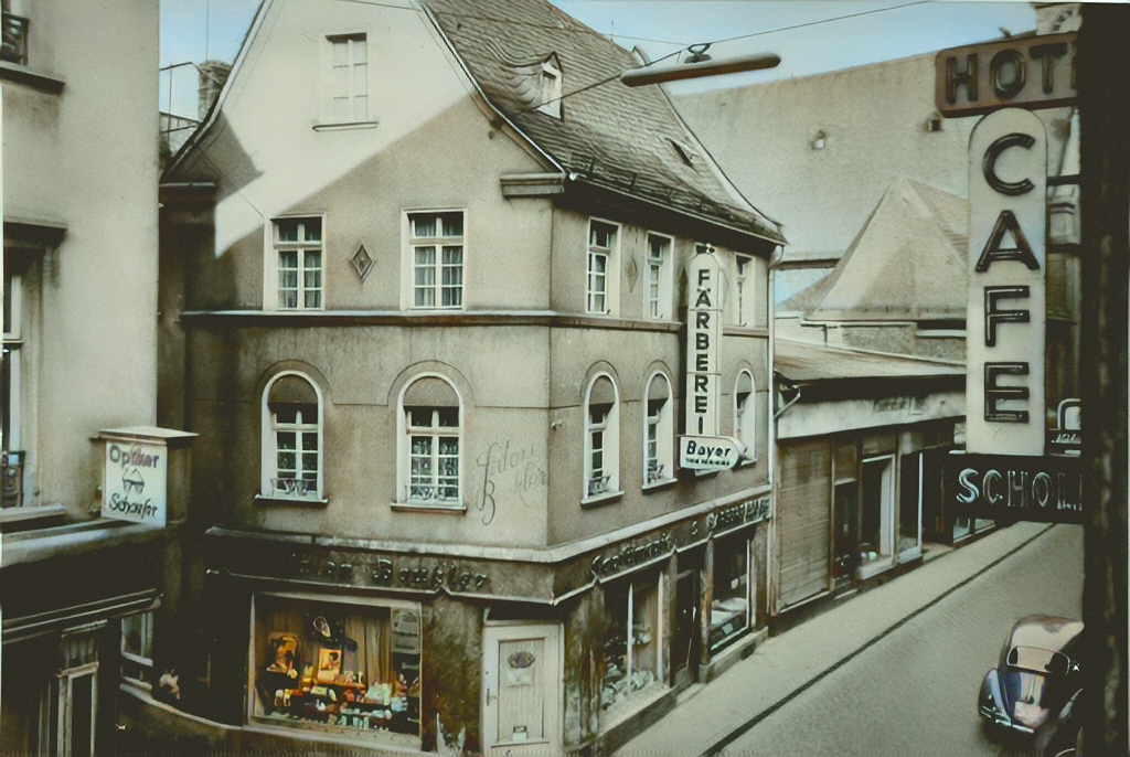 Die Kapuzinerstraße um 1950