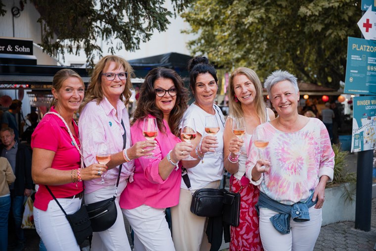 Gute Stimmung beim Binger Winzerfest.