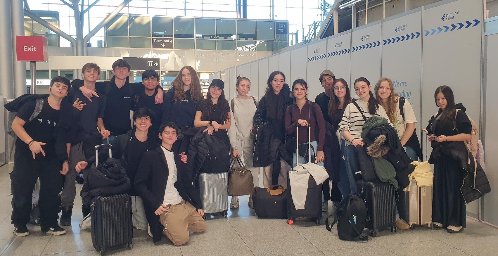 2026 reiste diese Gruppe von Gastschüler*innen aus Brasilien an.