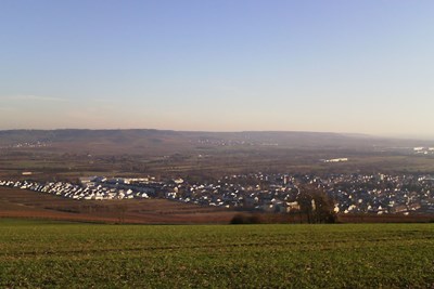 Bingen-Büdesheim vom Rochusberg gesehen Bingen-Büdesheim vom Rochusberg gesehen