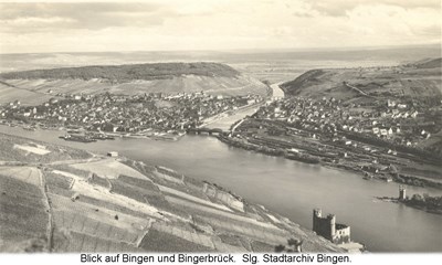 Blick auf Bingen und Bingerbrück.