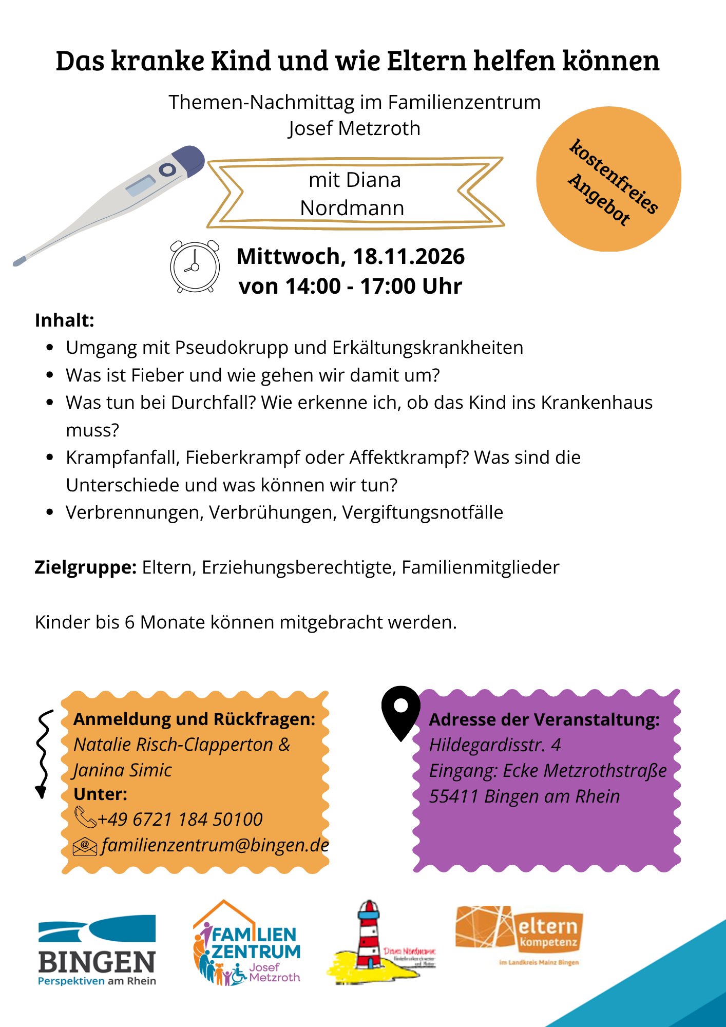 Das kranke Kind und wie Eltern helfen können