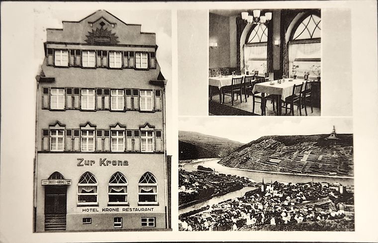 Hotel Krone, vermutlich Anfang 1950er Jahre.