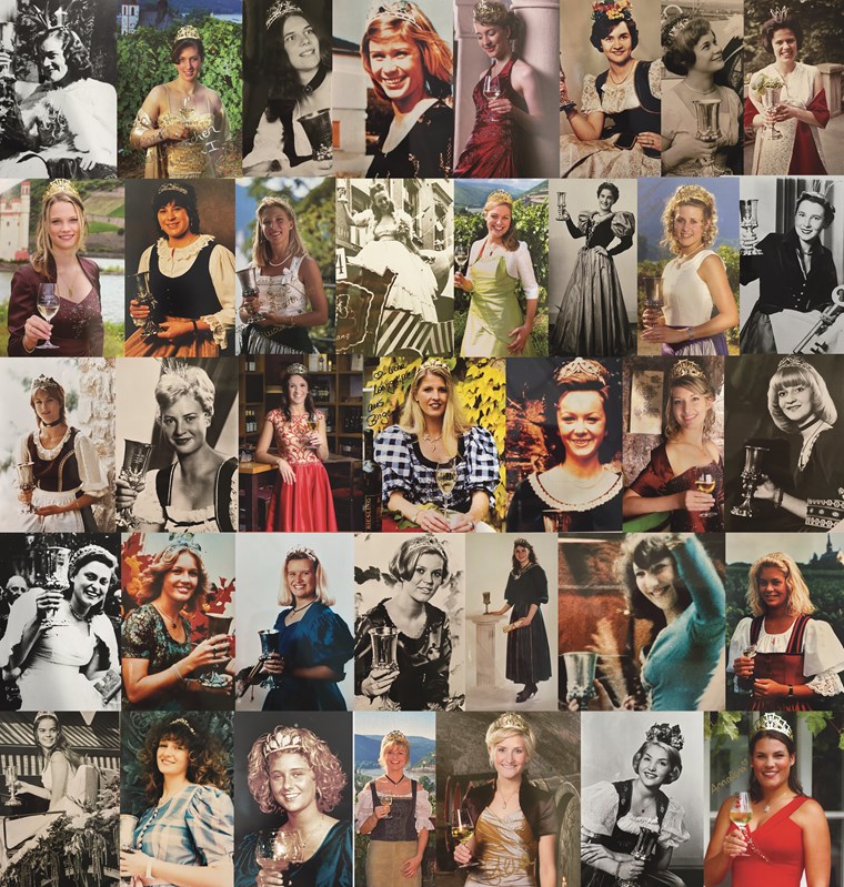 Alle Binger Weinköniginnen und Prinzess Schwätzerchen (1947-2022)