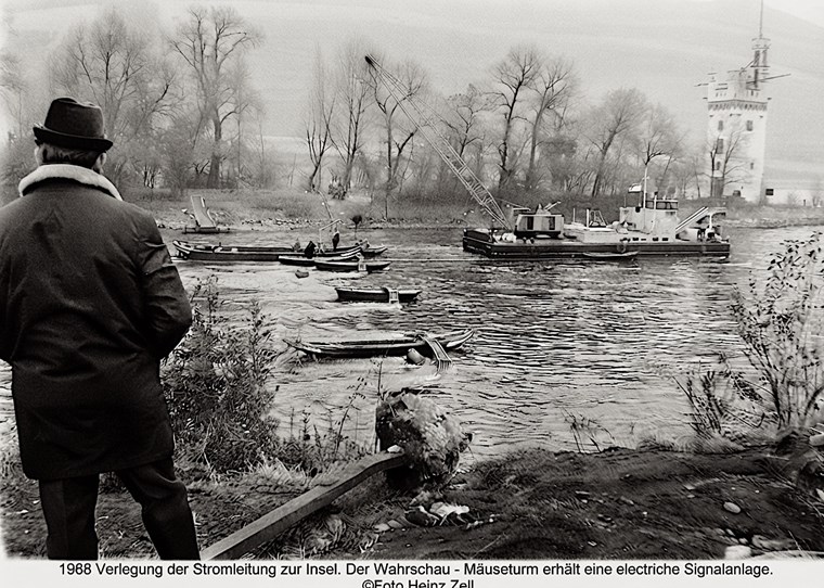 Verlegung der Versorgungsleitungen, 1968.