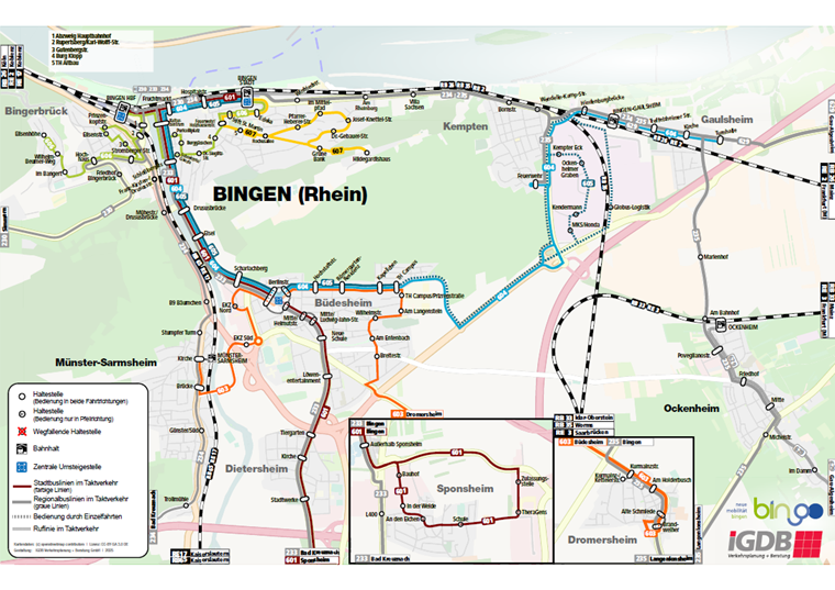 Liniennetzplan Bingen 2025