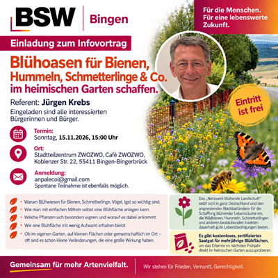 Blühoasen für Bienen, Hummeln, Schmetterlinge & Co. im heimischen Garten schaffen.