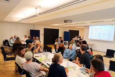 Teilnehmende der Produktwerkstatt im Rahmen des Projekts „BUGA-Erlebnispartner“ Teilnehmende der Produktwerkstatt im Rahmen des Projekts „BUGA-Erlebnispartner“