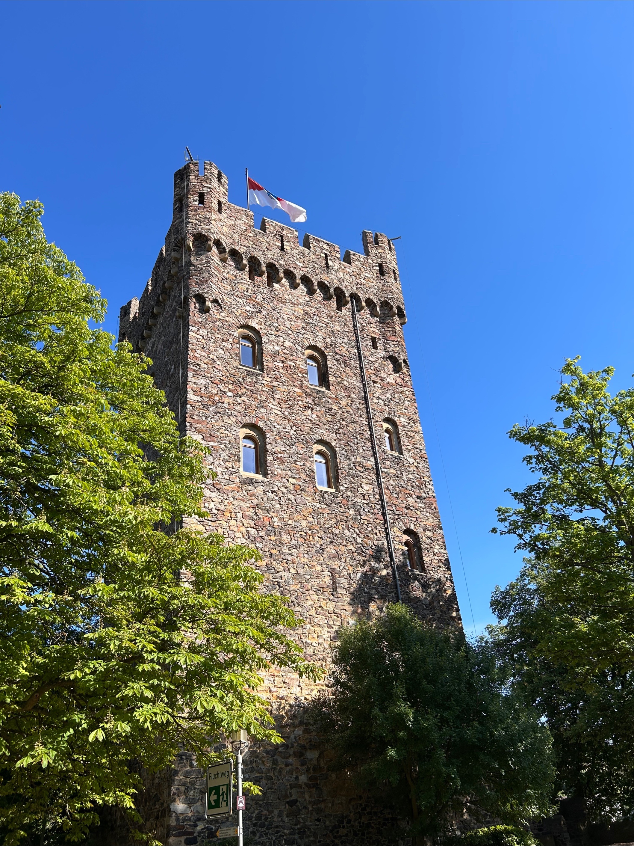 Am 4. Juli bleibt der Turm von Burg Klopp geschlossen.
