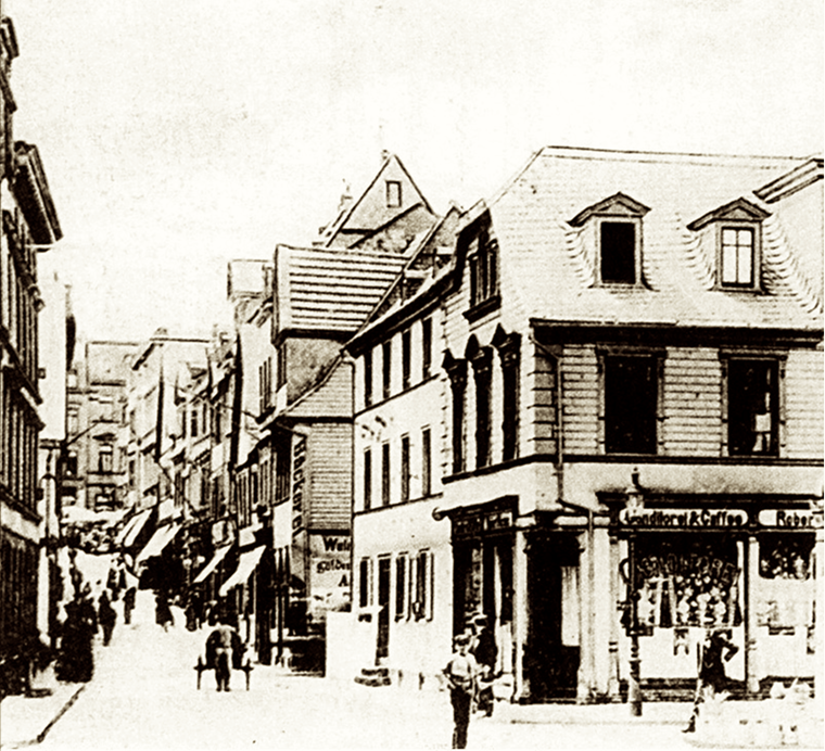 Ein Blick in die Salzstraße im Jahre 1911
