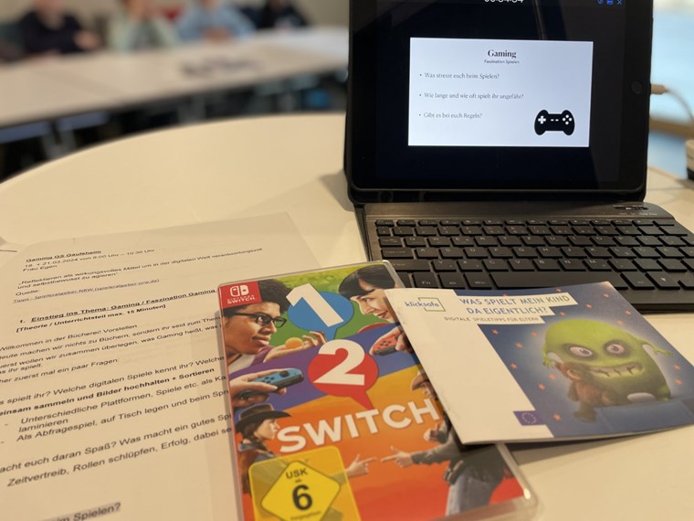 Wichtige Infos und natürlich Spaß am Spielen kommen beim Büchereibesuch zum Gaming nicht zu kurz.